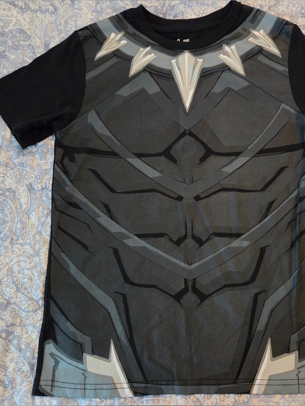 Black Panther Themed Kids Graphic Tee - Black